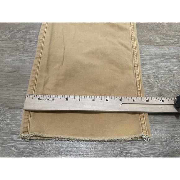 PILCRO Anthropologie Women's Sz 31P Brown Straight Leg Utility Pants Crop Chino - Picture 7 of 8